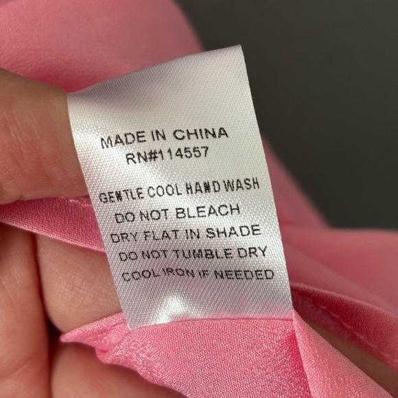 Anthropologie | THML | pink | red | print | halter | a line | dress | xs - Picture 7 of 11